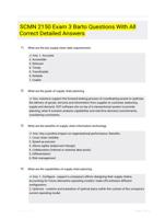 SCMN 2150 Exam 3 Barto Questions With All Correct  Detailed Answers