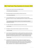 580: Final Exam Prep Questions & Answers 2024
