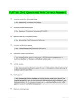 Full Test |246 Questions| With Correct Answers.