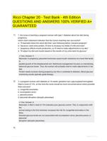 Ricci Chapter 20 - Test Bank - 4th Edition QUESTIONS AND ANSWERS 100% VERIFIED A+ GUARANTEED