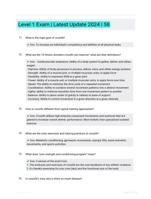 Level 1 Exam | Latest Update 2024 | 58