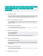 Galen NUR 242 Exam 3 Streb notes QUESTIONS AND ANSWERS ALL 189 QUESTIONS AND ANSWERS