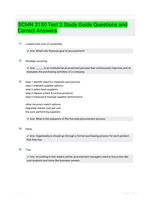 SCMN 3150 Test 2 Study Guide Questions and Correct Answers