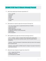 SCMN 3150 Test 3 Gibson Already Passed