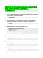 SCMN 3150 Test 2 Quiz Questions QUESTIONS AND ANSWERS 100% VERIFIED A+ GUARANTEED