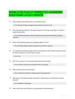 SCMN 3150 Final 67 CORRECTLY ANSWERED QUESTIONS LATEST UPDATE