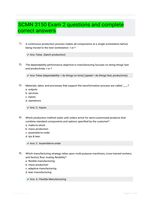 SCMN 3150 Exam 2 questions and complete correct  answers