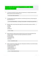 SCMN 3150 Exam 2 Questions with 100% Correct Answers