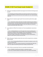 SCMN 3150 Final Study Guide Graded A+