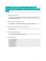 SCMN 3150 Test 1 EXAM QUESTIONS (167 TERMS) WITH VERIFIED DEFINITIONS UPDATED 2024