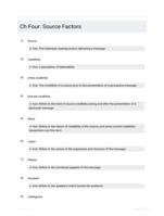 Ch Four: Source Factors