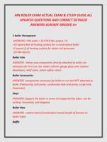 MN BOILER EXAM ACTUAL EXAM & STUDY GUIDE ALL  UPDATED QUESTIONS AND CORRECT DETAILED  ANSWERS ALREADY GRADED A+