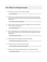 Fire Officer III Already Passed