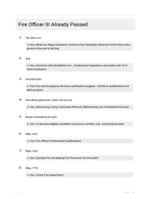 Fire Officer III Already Passed