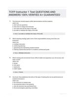 TCFP Instructor 1 Test QUESTIONS AND ANSWERS 100% VERIFIED A+ GUARANTEED