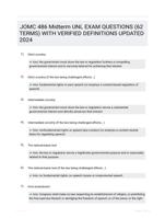 JOMC 486 Midterm UNL EXAM QUESTIONS (62 TERMS) WITH VERIFIED DEFINITIONS UPDATED 2024