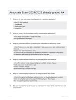 Associate Exam 2024/2025  already graded A+