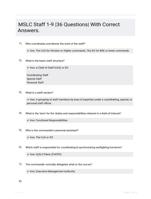 MSLC Staff 1-9 |36 Questions| With Correct Answers.