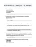 NURS 8022 Exam 3 QUESTIONS AND ANSWERS.