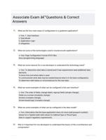 Associate Exam -Questions & Correct Answers