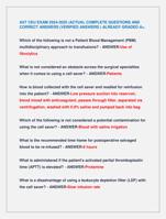 AST CEU EXAM 2024-2025 |ACTUAL COMPLETE QUESTIONS AND  CORRECT ANSWERS (VERIFIED ANSWERS ) ALREADY GRADED A+