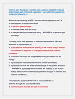 HESI A2 A&P EXAM (V1-V2 ) 2024-2025 |ACTUAL COMPLETE EXAM  QUESTIONS AND CORRECT ANSWERS (100%VERIFIED ANSWERS )