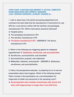 AORN CNOR EXAM 2024-2025 NEWEST !!! ACTUAL COMPLETE  EXAM QUESTIONS AND CORRECT ANSWERS  (100% VERIFIED ANSWERS )