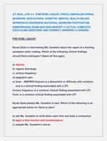 ATI REAL LIFE 4.0 (PRETERM LABOUR,,PREECLAMPSIA,MATERNAL NEWBORN :GESTATIONAL DIABETES ,MENTAL HEALTH