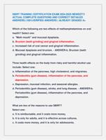 SBIRT TRAINING CERTIFICATION EXAM 2024-2025 NEWEST!!!  ACTUAL COMPLETE QUESTIONS AND CORRECT DETAILED  ANSWERS
