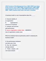 CRM Principles of Risk Management Exam, RIMS CRMP Exam Study  Guide Common Terms, RIMS-CRMP Vocab/Definitions, RIMS CRMP