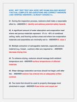 IICRC WRT TEST TEST 2024 /IICRC WRT EXAM 2024-2025 NEWEST  !!!ACTUAL COMPLETE 300+QUESTIONS AND CORRECT ANSWERS