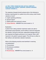 LJU TMC FORM C EXAM 2024-2025 |ACTUAL COMPLETE  QUESTIONS AND CORRECT ANSWERS /VERIFIED ANSWERS  /ALREADY GRADED A+