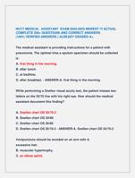 NCCT MEDICAL ASSISTANT EXAM 2024-2025 NEWEST !!! ACTUAL  COMPLETE 200+ QUESTIONS AND CORRECT ANSWERS  (100% VERIFIED ANSWERs