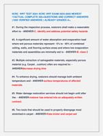 IICRC WRT TEST 2024 /IICRC WRT EXAM 2024-2025 NEWEST  !!!ACTUAL COMPLETE 300+QUESTIONS AND CORRECT ANSWERS