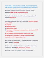 NU304 EXAM 3 2024-2025 |ACUAL COMPLETE EXAM QUESTI0NS  AND CORRECT ANSWERS (100%VERIFIED ANSWERS ) A GRADED