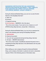 QUICKBOOKS CERTIFICATION TEST 2024 |QUICKBOOKS  CERTIFICATION EXAM 2024-2025 NEWEST !!! REAL COMPLETE  EXAM QUESTIONS