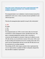 WGU D320 /CCSP EXAM 2024-2025 |REAL EXAM QUESTIONS AND  CORRECT DETAILED ANSWERS (100% VERIFIED ANSWERS )  ALREADY GRADED A+.