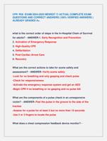 CPR /RQI EXAM 2024-2025 NEWEST !!! ACTUAL COMPLETE EXAM  QUESTIONS AND CORRECT ANSWERS (100% VERIFIED ANSWERS )