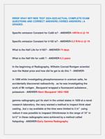 IRRSP XRAY NDT/NDE TEST 2024-2025/ACTUAL COMPLETE EXAM  QUESTIONS AND CORRECT ANSWERS (VERIED ANSWERS ) A  GRADED.