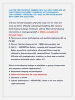 LEIK FNP CERTIFICATION EXAM REVIEW 2024-2025 /COMPLETE 400  QUESTIONS WITH CORRECT ANSWERS WITH RATIONALES
