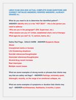 LMSW EXAM 2024-2025 ACTUAL COMPLETE EXAM QUESTIONS AND  CORRECT DETAILED ANSWERS (VERIFIED ANSWERS ) ALREADY  GRADED A+.