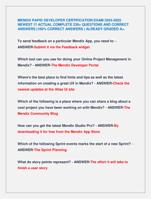 MENDIX RAPID DEVELOPER CERTIFICATION EXAM 2024-2025  NEWEST !!! ACTUAL COMPLETE 230+ QUESTIONS AND CORRECT ANSWERS