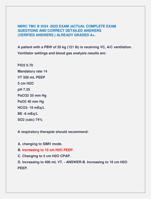 NBRC TMC B 2024 -2025 EXAM |ACTUAL COMPLETE EXAM  QUESTIONS AND CORRECT DETAILED ANSWERS  (VERIFIED ANSWERS )