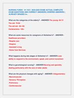 NURSING FUNDS 101 HCC 2024-2025 EXAM /ACTUAL COMPLETE  EXAM QUESTIONS AND CORRECT ANSWERS (VERIFIED ANSWERS )