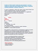 PHARM ATI PROCTORED EXAM 2024-20225 NEWEST !!!ACTUAL  COMPLETE QUESTIONS AND CORRECT AND CORRECT ANSWERS  (VERIFIED ANSWER