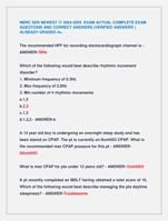 NBRC SDS NEWEST !!! 2024-2025 EXAM ACTUAL COMPLETE EXAM  QUESTIONS AND CORRECT ANSWERS (VERIFIED ANSWERS )  ALREADY GRADED A+
