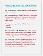 CFCA MANUAL EXAM 2024-2025 ACTUAL COMPLETE QUESTIONS  AND CORRECT ANSWERS (100%CORRECT ANSWERS ) A GRADE.