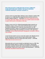 WGU D220 OA1&OA2 EXAM 2024-2025 ACTUAL COMPLETE  EXAM QUESTIONS AND CORRECT DETAILED ANSWERS