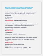 NBRC TMC STUDY2024-2025 |COMPLETE QUESTIONS AND  CORRECT ANSWERS 9VERIFIED ANSWERS ) AGRADED.