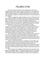 Polaris Star Essay w/ citations